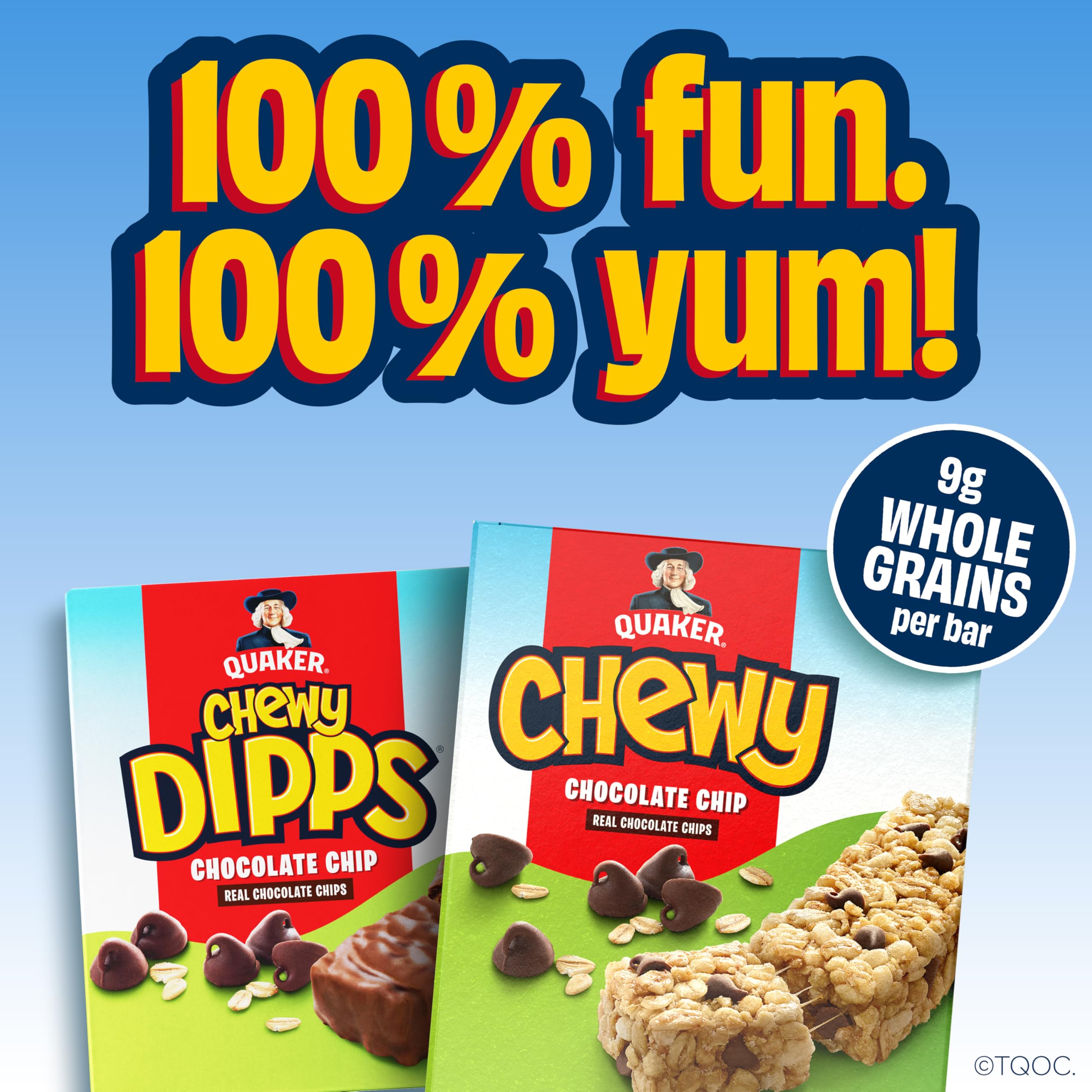 Quaker Chewy chispas de chocolate e ingredientes clave para mejor sabor