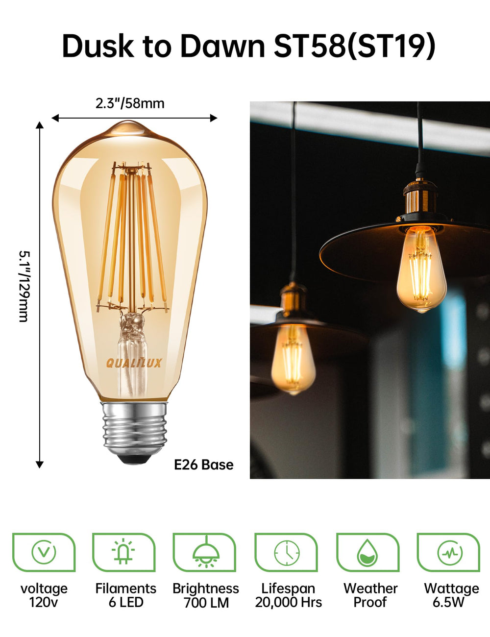 Qualilux junto a mano para comparar tamaño y facilidad de instalación