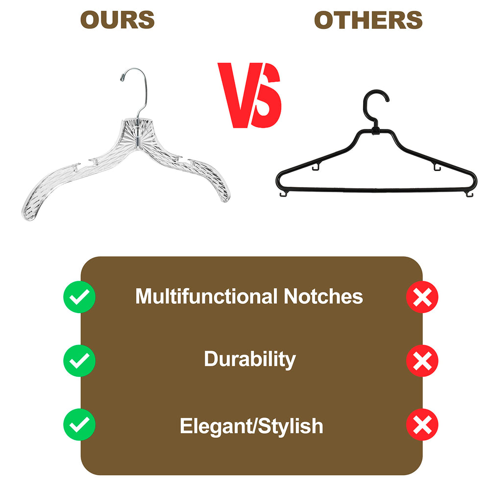 Quality Hangers barra inferior para pantalones, soporte sin deformar