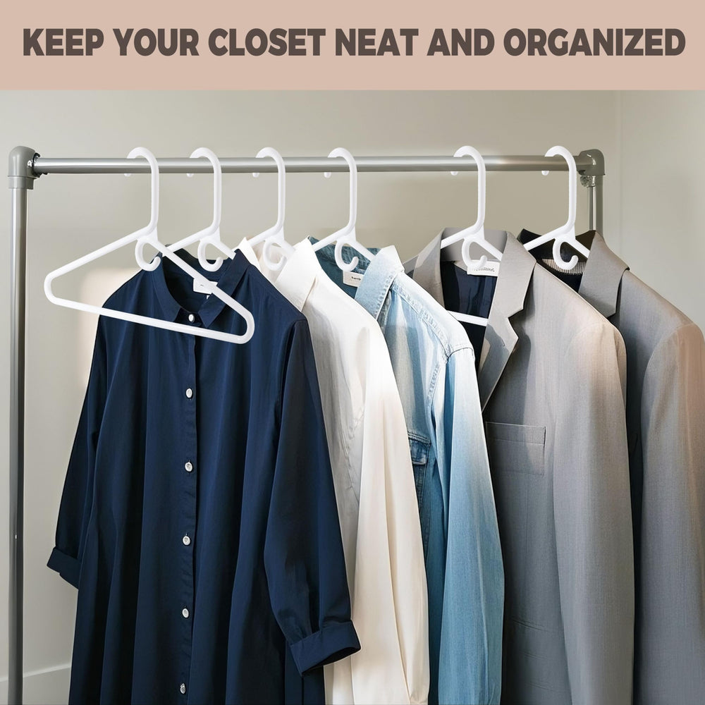 Quality Hangers comparación de tamaño y escala, muestra capacidad de carga