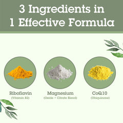 Primer plano de una tableta Quantum MigShield destacando ingredientes activos