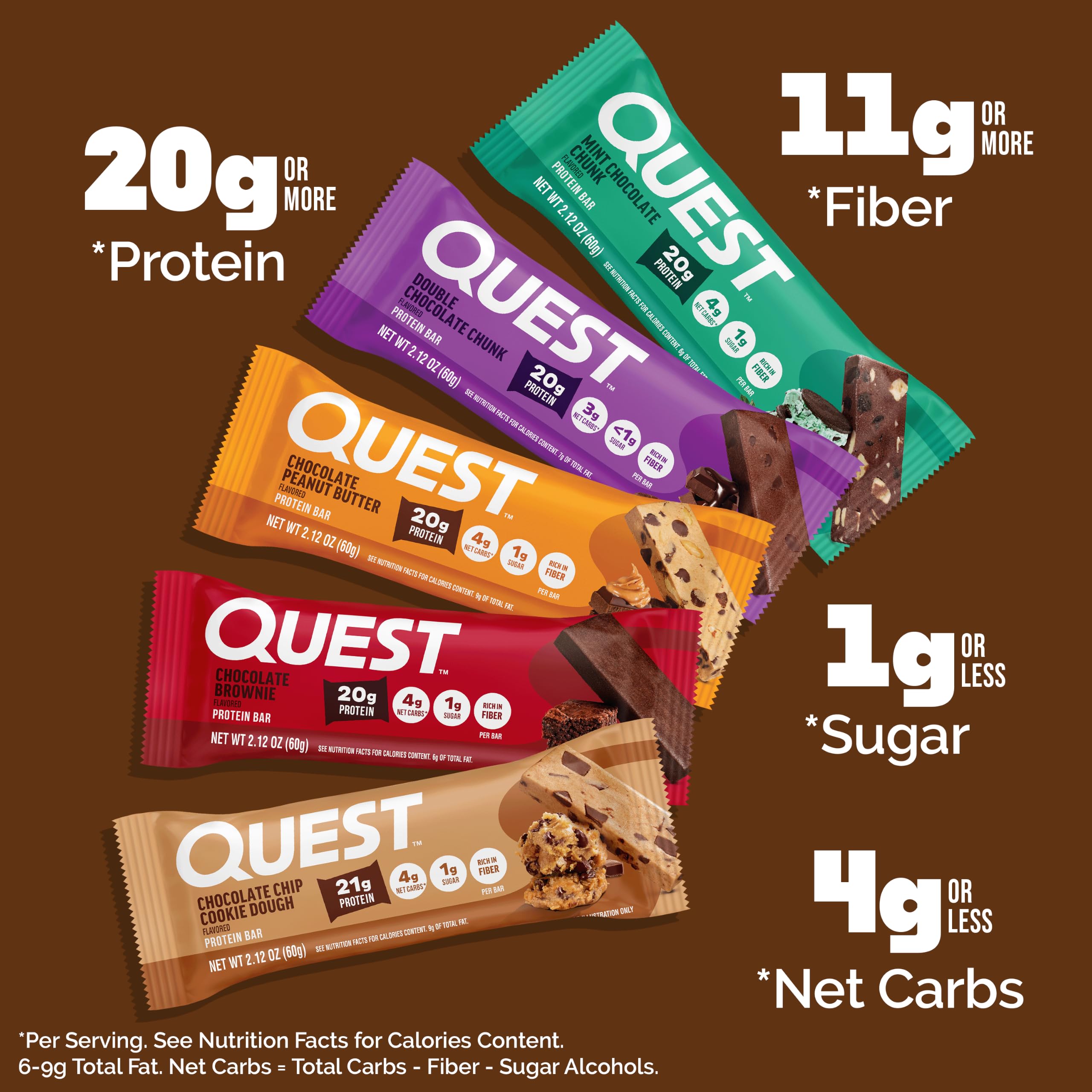 Quest barra en mano listo para consumir y aportar proteína