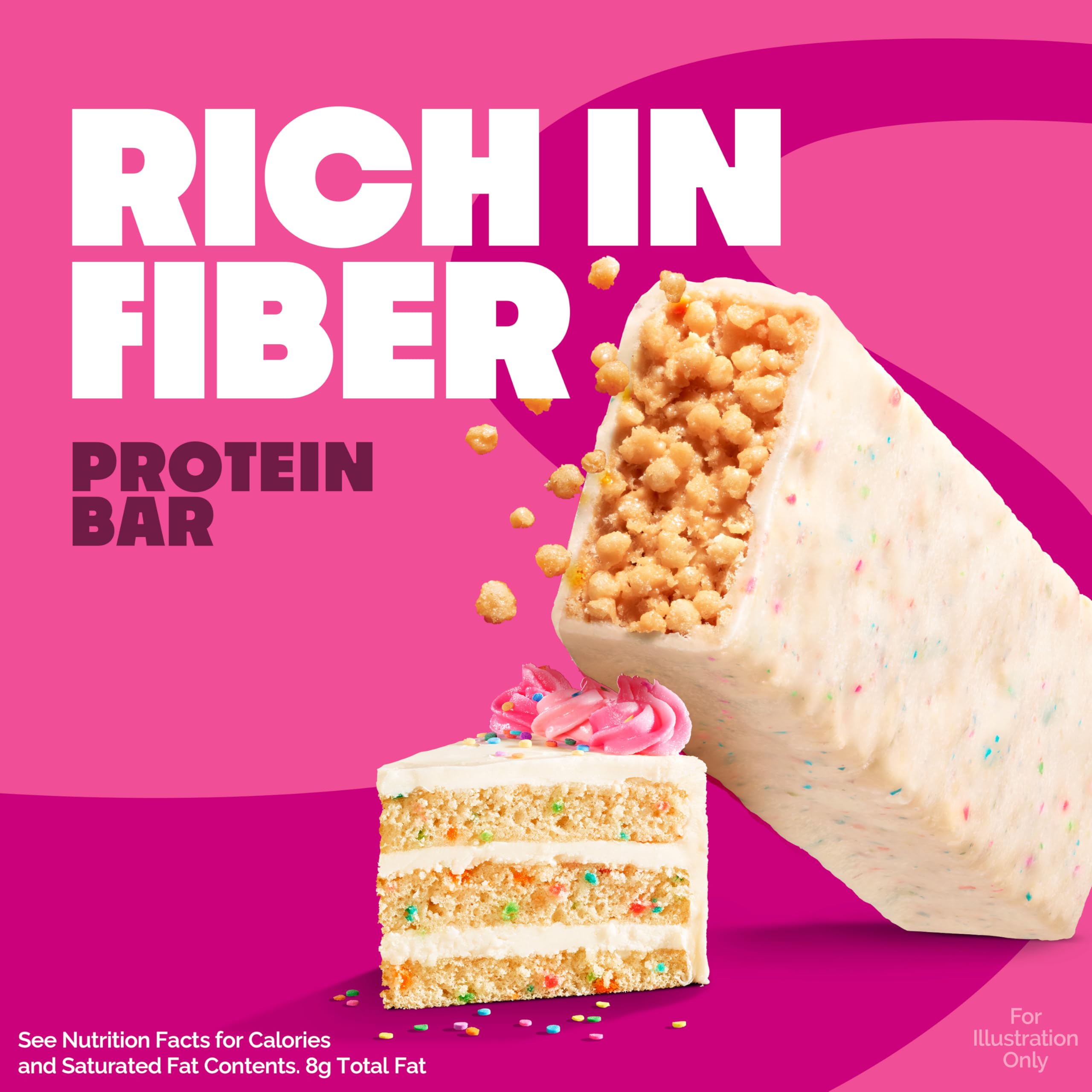Quest primer plano del glaseado «sparkle» que resalta el sabor y atractivo visual