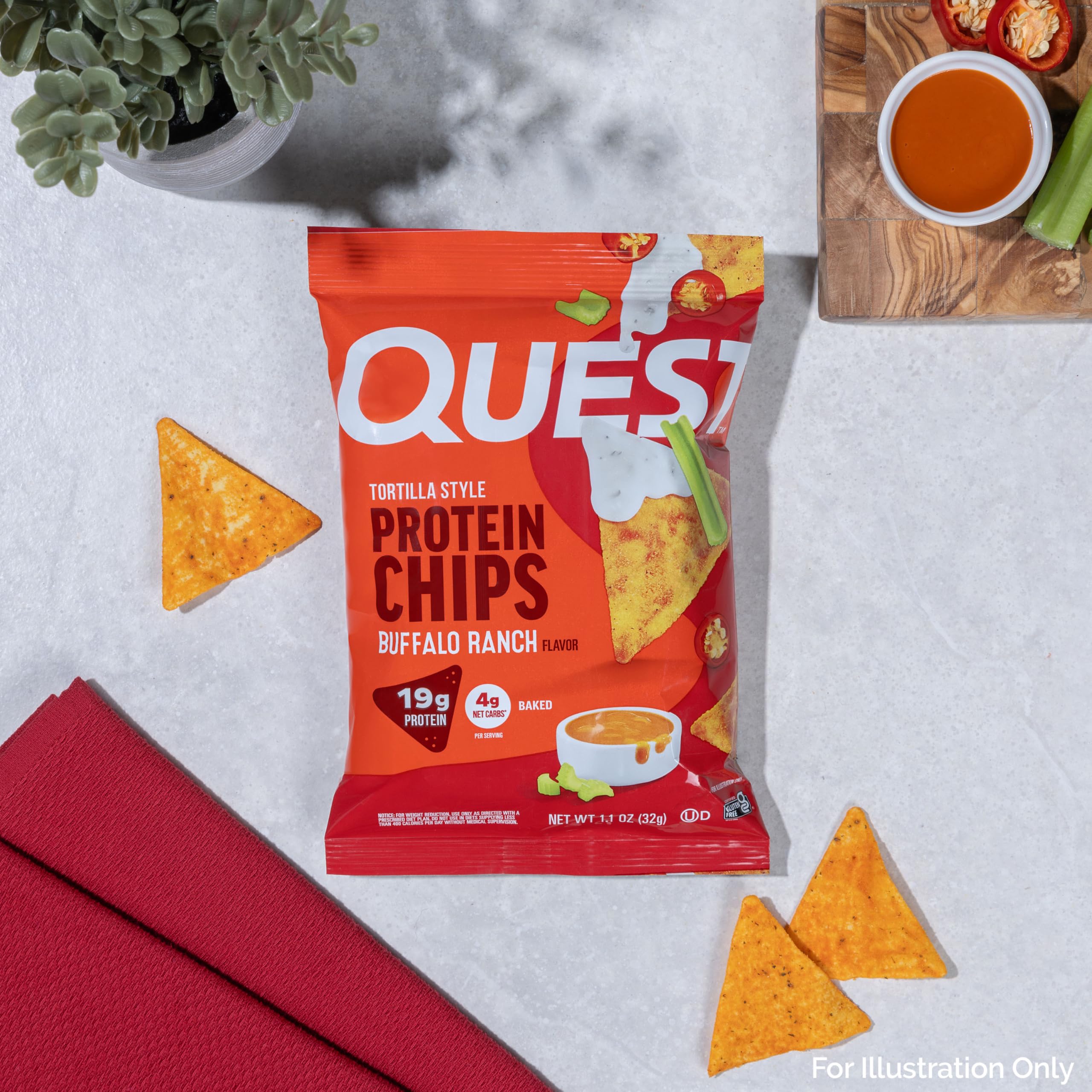 Quest pouch next to a hand for size comparison and convenient portability