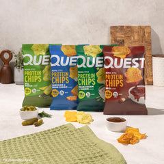 Hand holding a Quest bag to show single-serve size and on-the-go benefit
