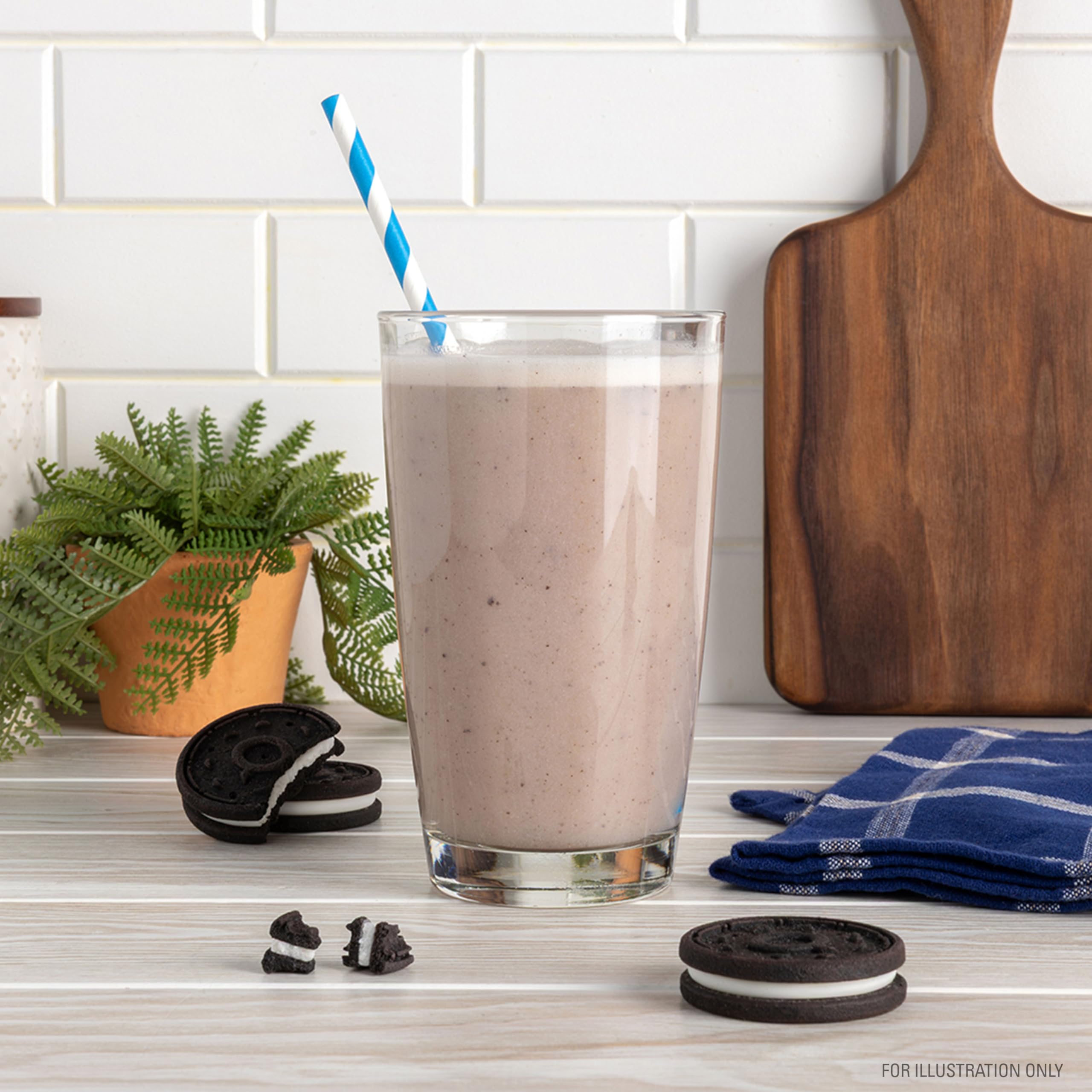 Prepared Quest Cookies & Cream protein shake in a glass for quick post-workout fuel