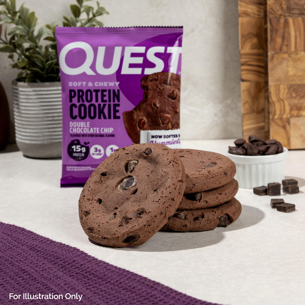 Quest cookie inside gym bag illustrating post-workout convenience