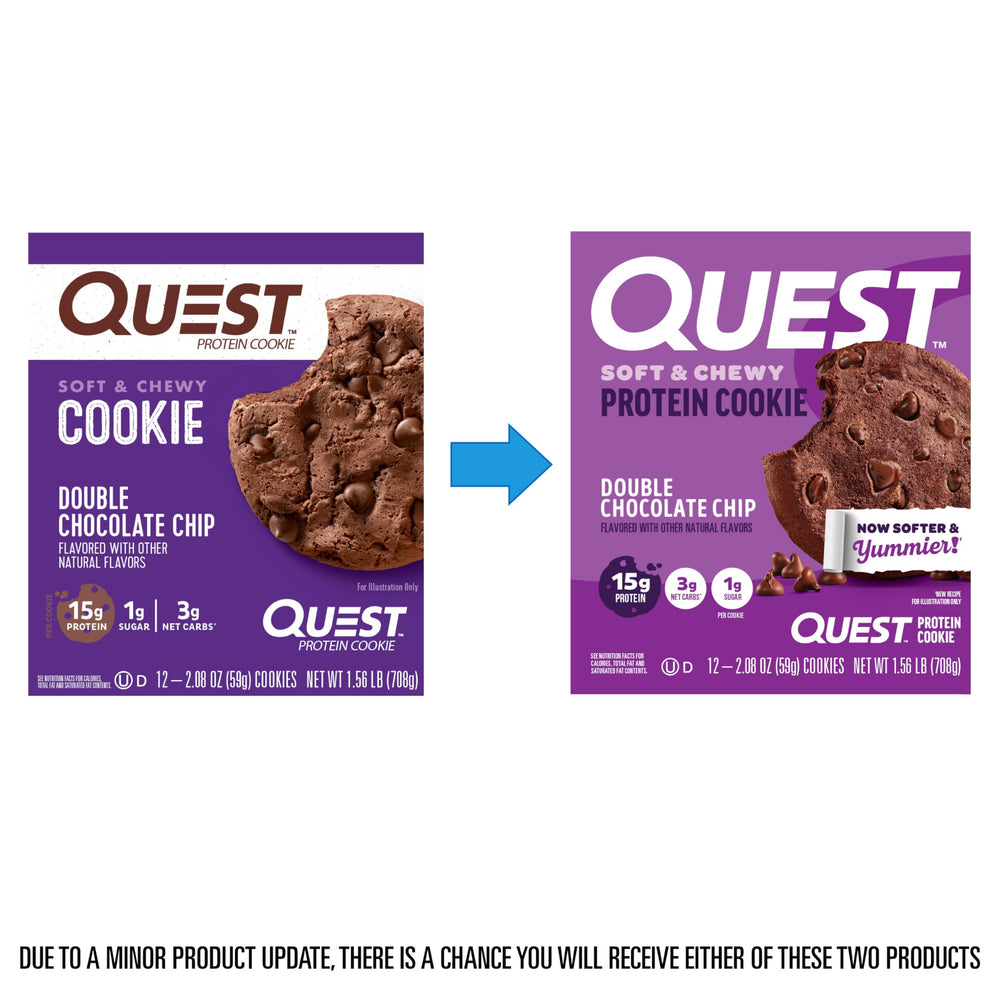 Quest individually wrapped cookie highlighting portability and freshness
