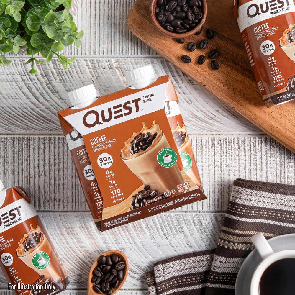 Quest etiqueta nutricional enfocada en 30g proteína y pocos carbohidratos