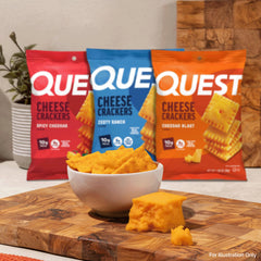 Quest etiqueta nutricional destacando 18–19 g de proteína por porción
