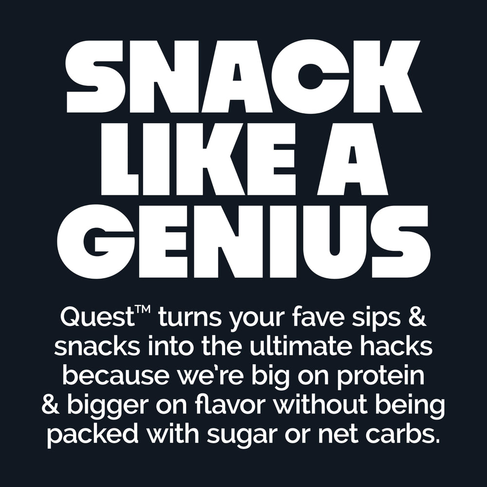 Quest nutrition label close-up highlighting 19g protein and 4g net carbs per serving
