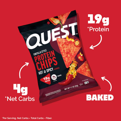 Quest single-serve 1.1 oz bag displayed for grab-and-go protein convenience