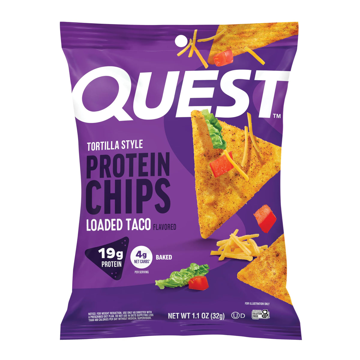 Quest front packaging showing 12-count box and convenience benefit