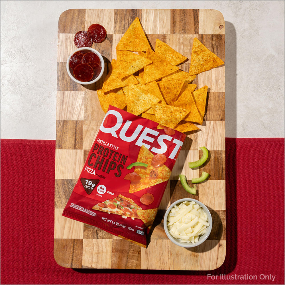 Quest bolsa junto a mano para comparar tamaño, porciones listas para llevar