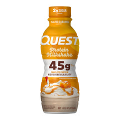 Quest nutrition label close view showing 45g protein and low sugar facts