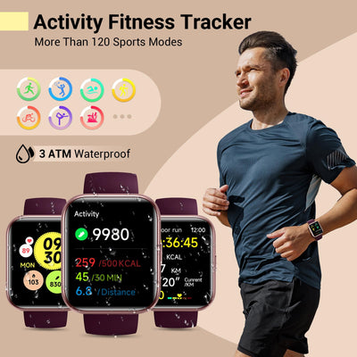 Quican vibrant HD screen with customizable watch face for personal style