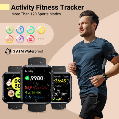 Quican in use while running showing activity tracking and workout support for better sessions