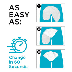 QuickChange textura de microfibra que mantiene la piel seca