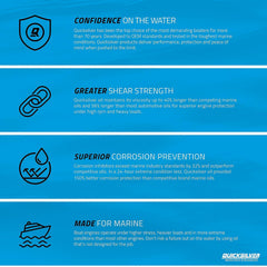 Quicksilver being poured into an outboard engine demonstrating easy application and protection