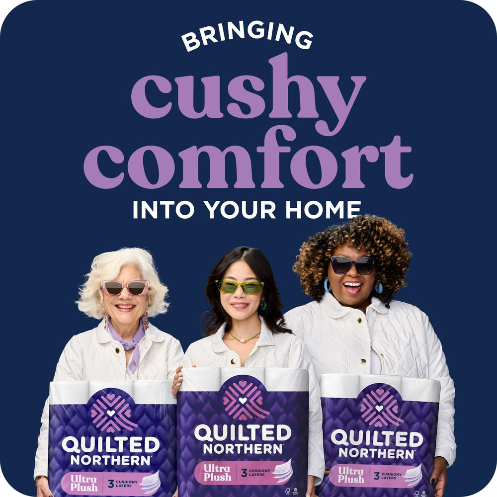 Quilted Northern etiqueta que indica fibra de fuente responsable