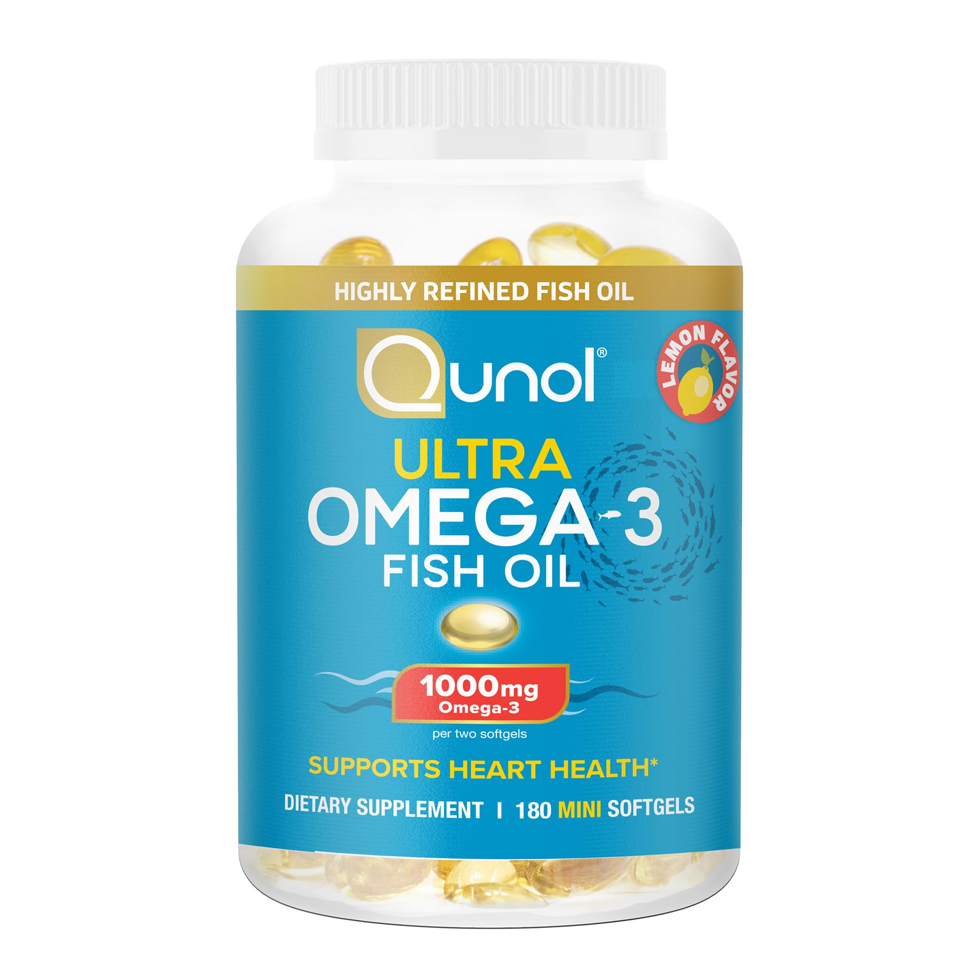 Qunol cápsula abierta mostrando aceite limpio y concentrado