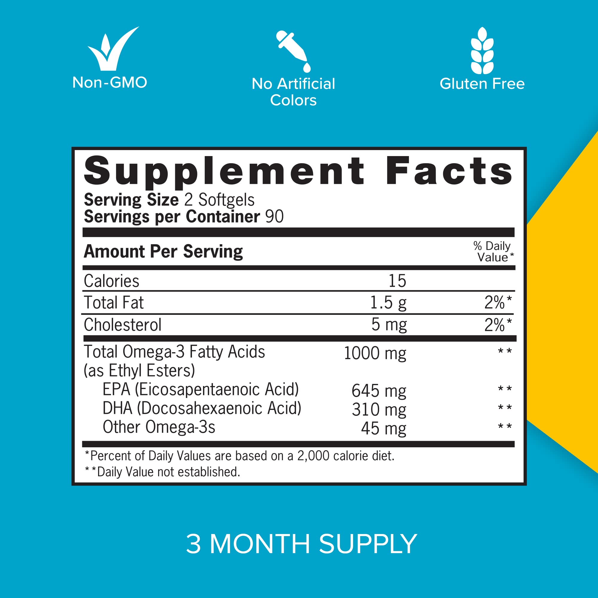 Qunol etiqueta con información nutricional clara y transparente