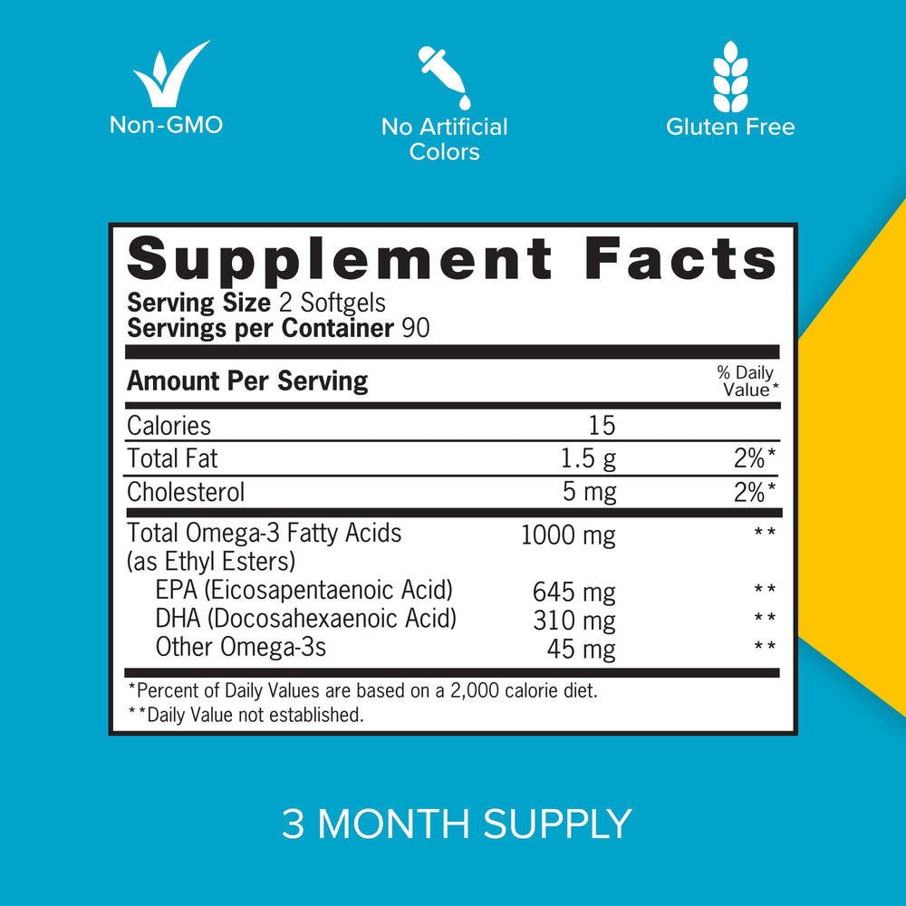 Qunol etiqueta con información nutricional clara y transparente