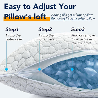 QUTOOL pillow styled in bedroom lifestyle setting demonstrating restful design
