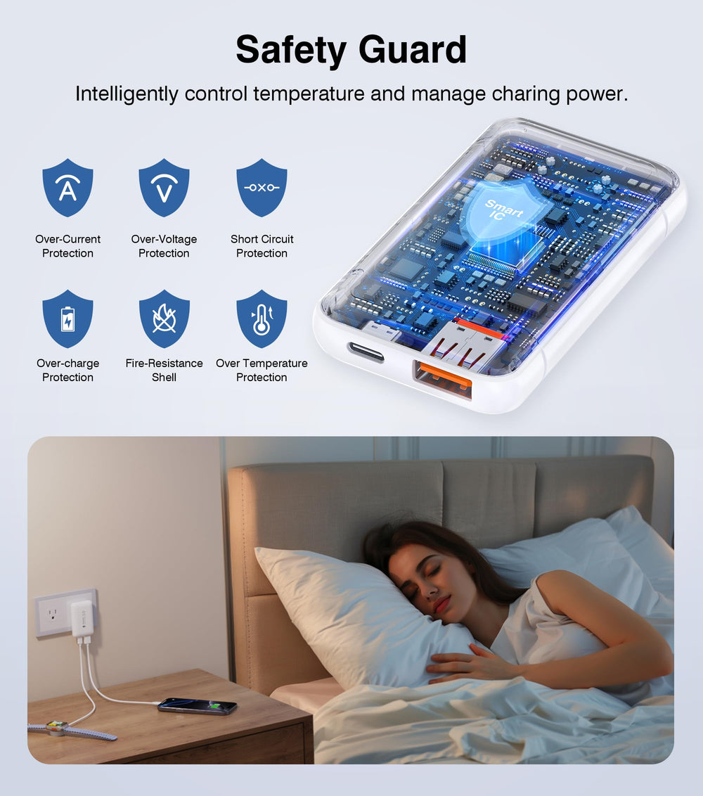 Qwinjwin etiqueta con especificaciones de potencia y seguridad visibles
