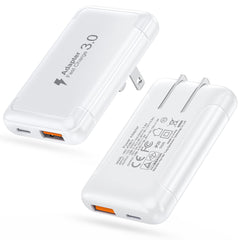 Qwinjwin vista frontal del pack de 2 cargadores para uso doméstico
