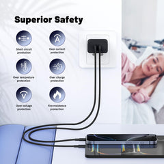QZIIW cargador en uso alimentando un teléfono y una tablet para mayor productividad