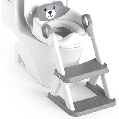 RABB 1ST front view showing 2-in-1 potty seat and step stool, promoting safer training