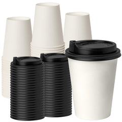 RACETOP vaso 12 oz vista frontal con tapa, ideal para llevar