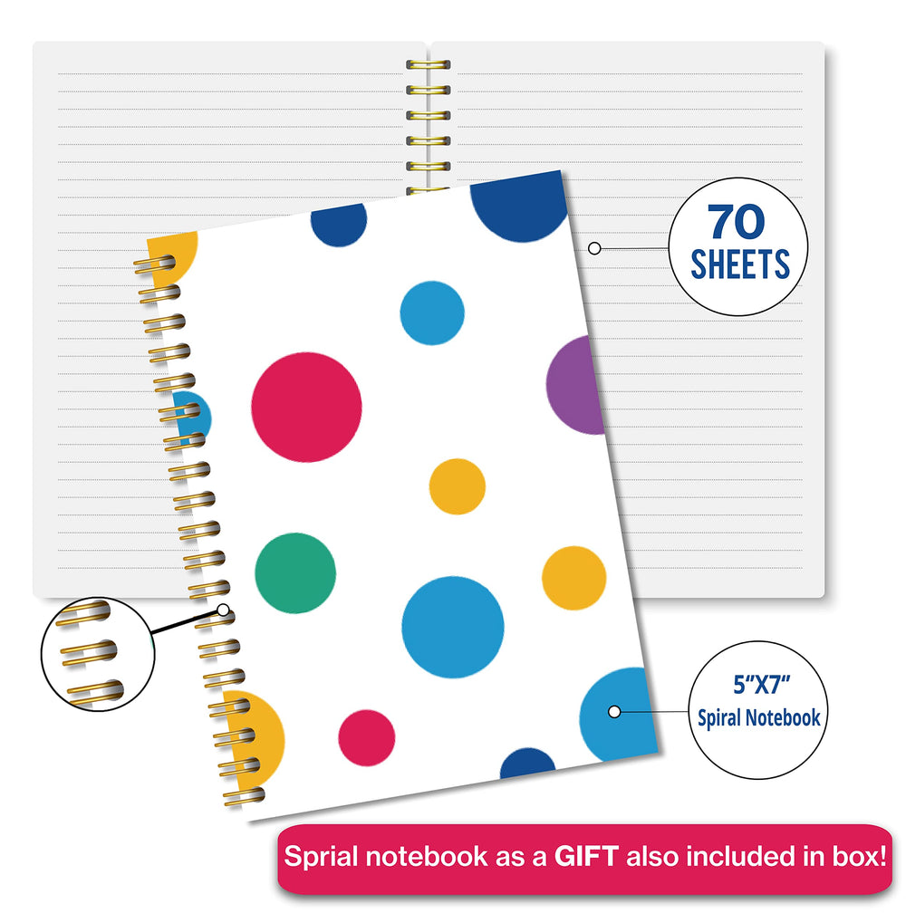 Racrico libreta de espiral incluida como regalo, útil para notas