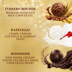 Raffaello close-up de coco rallado y capa cremosa, sabor suave