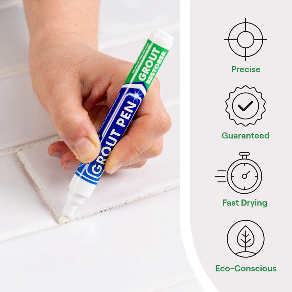 Rainbow Chalk close-up of 5mm cotton tip highlighting precise grout control