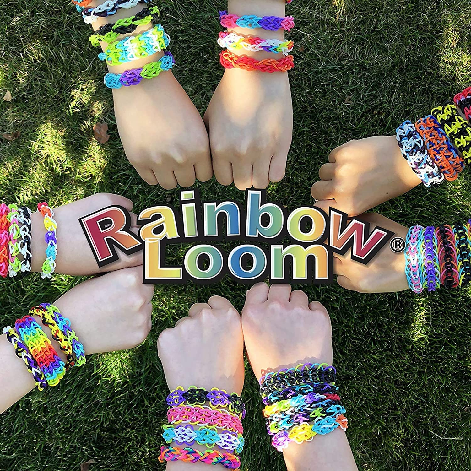Rainbow Loom children crafting bracelets together showing social play and STEAM skills