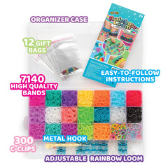Rainbow Loom metal hook detail highlighting ergonomic grip for precise crafting