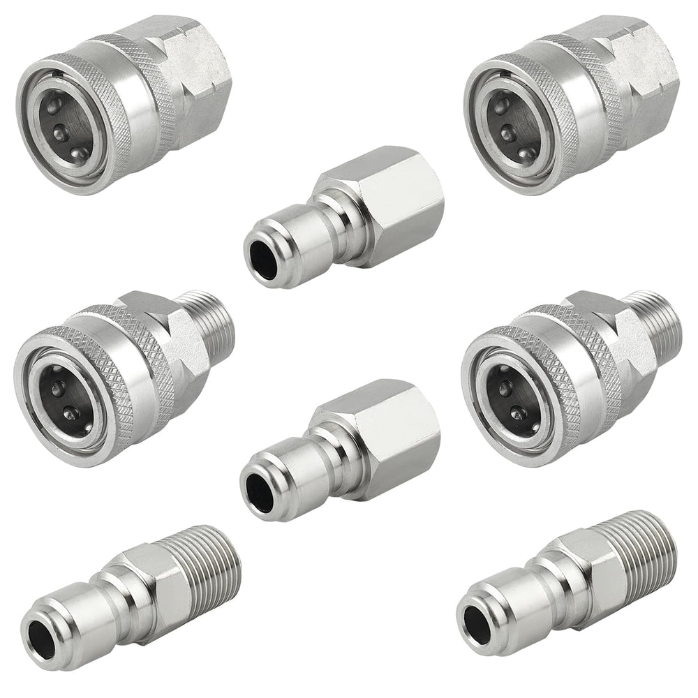 Raincovo adaptadores frontal del juego mostrando piezas y acabado resistente