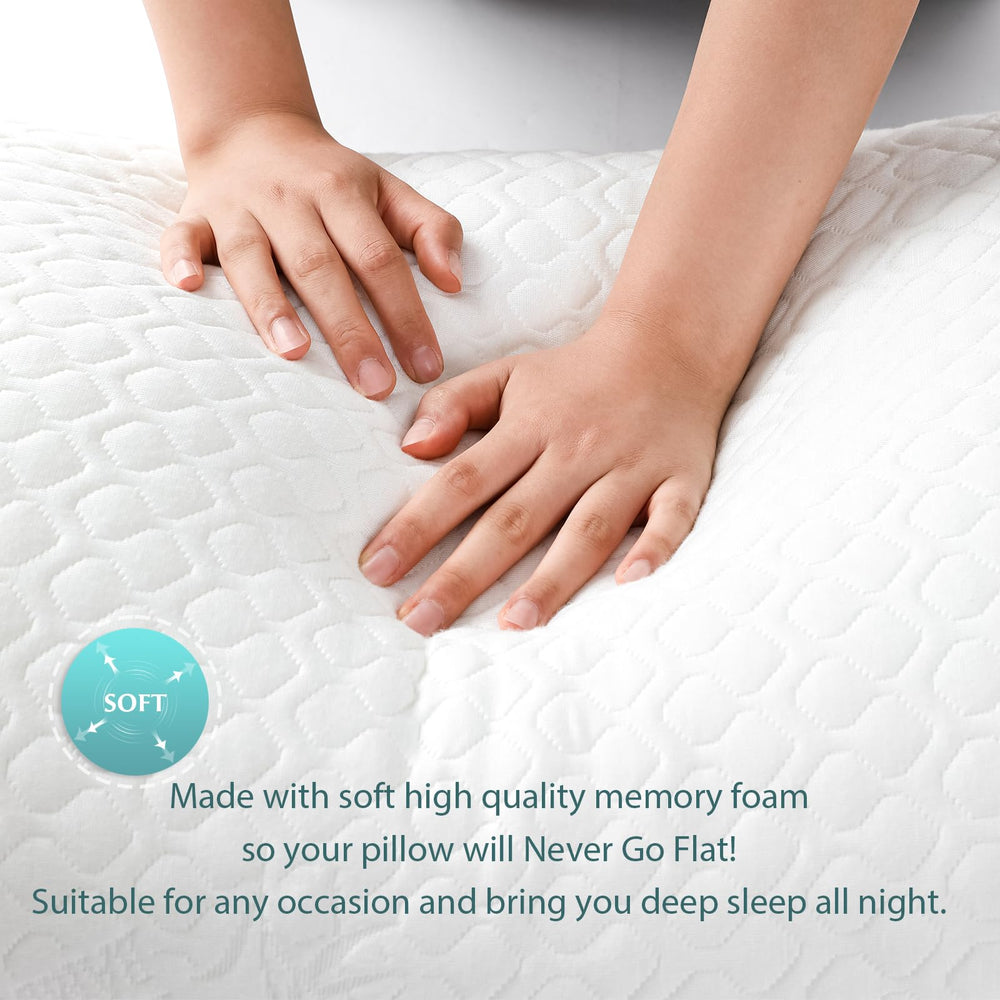 Rainmr pillow styled on bed, presents comfort and versatile lounging benefit