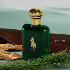 Ralph Lauren close-up of brass cap and glass texture highlighting tactile quality and vintage feel