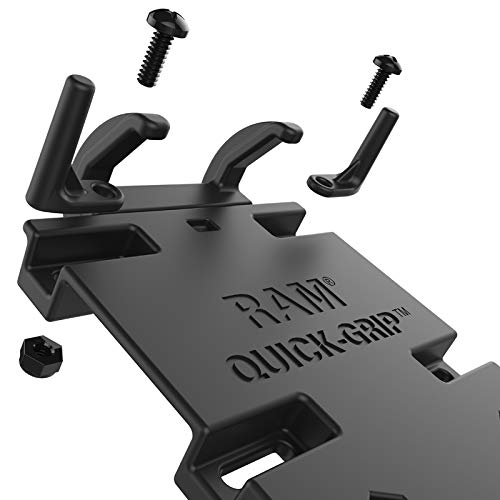 RAM MOUNTS comparación de tamaño mostrando compatibilidad con phablet