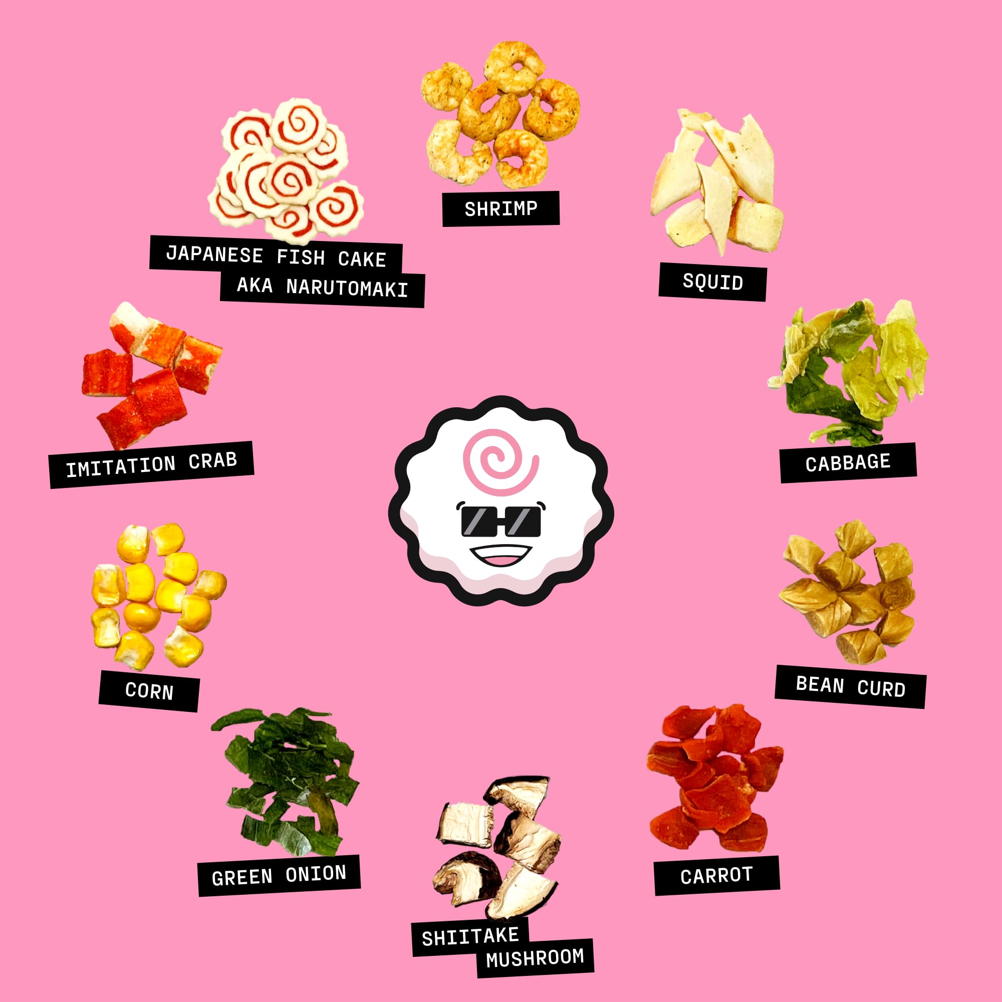 Ramen Bae mezcla abierta con vista general del contenido y colores vibrantes