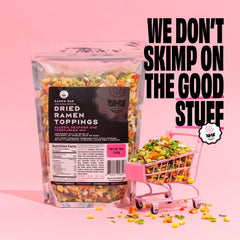 Ramen Bae piezas de calamar visibles para masticabilidad y variedad