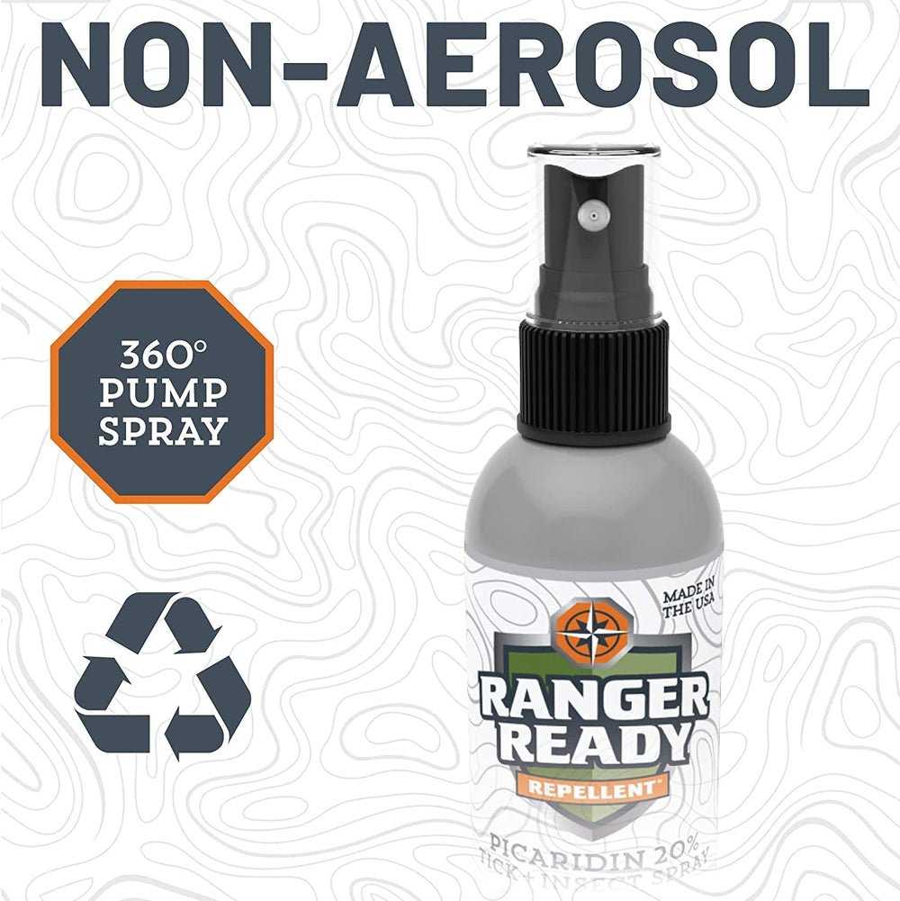 Ranger Ready pulverizando sobre brazo, protección completa sin aerosol