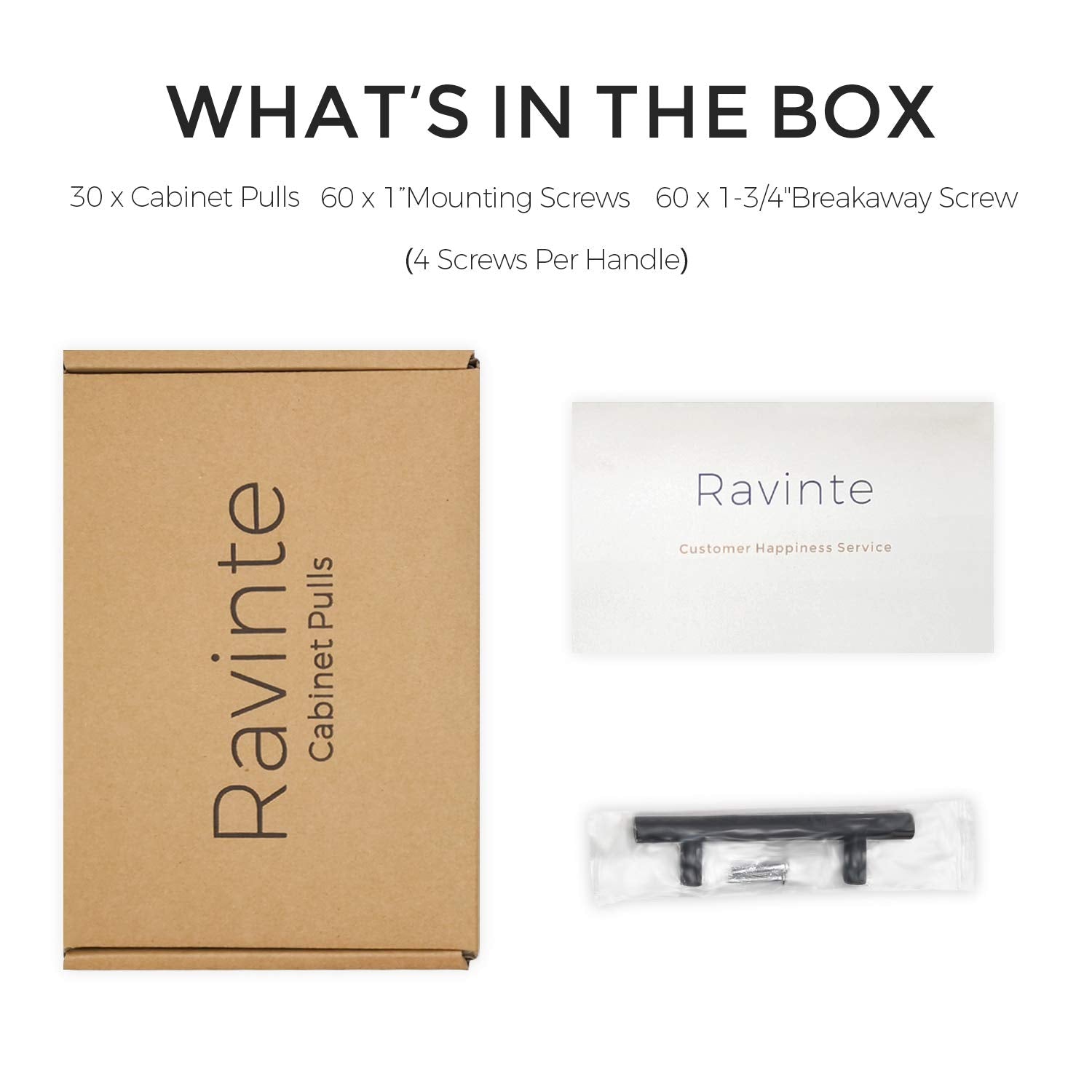 Ravinte kitchen lifestyle scene with handles creating cohesive modern cabinetry aesthetic