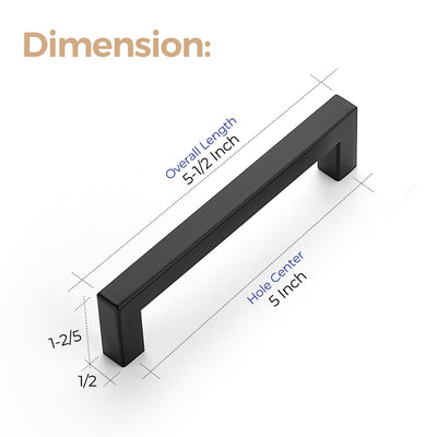 Ravinte side profile of square handle showing slim projection and strength