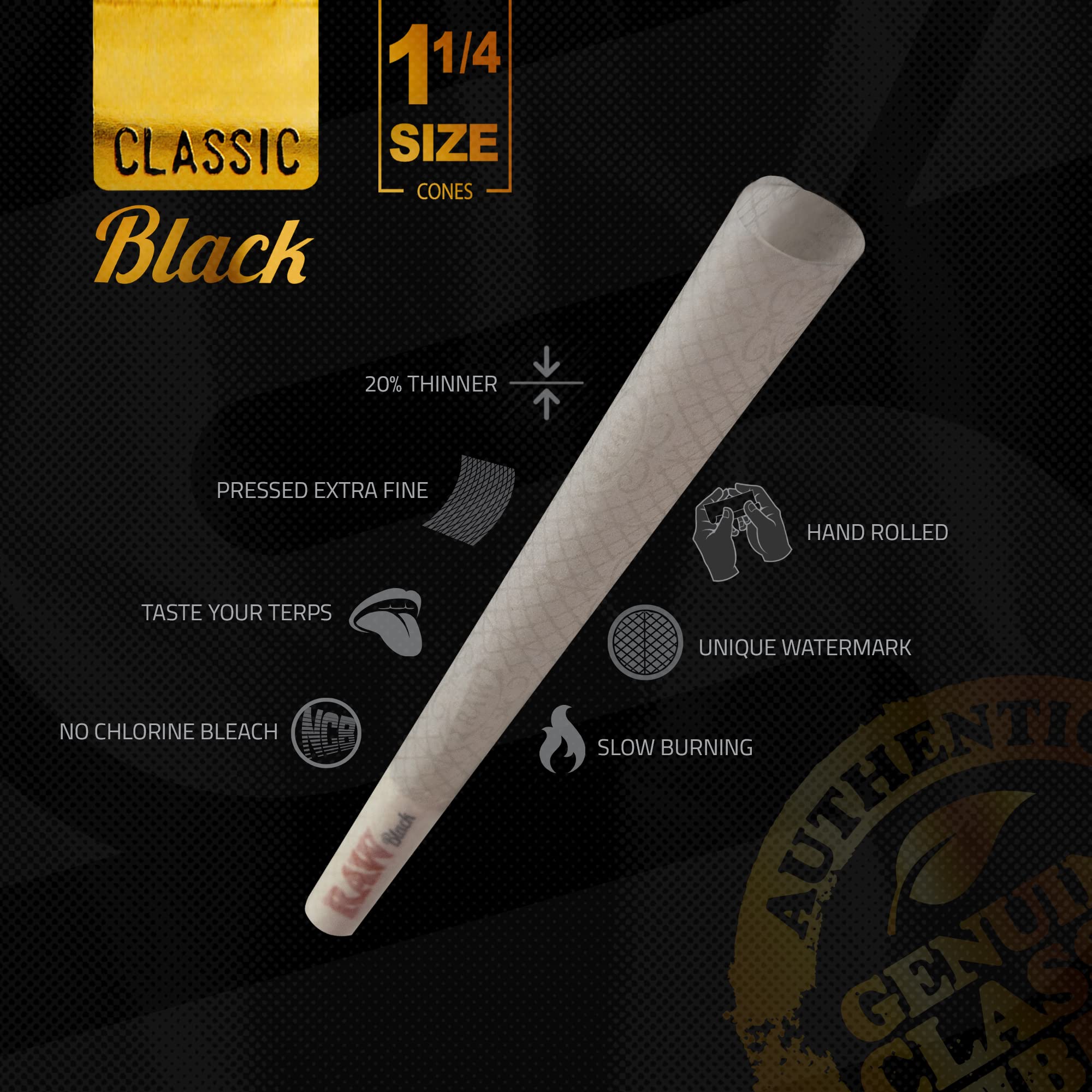 RAW Cones cono siendo rellenado con punta y tubo para rapidez