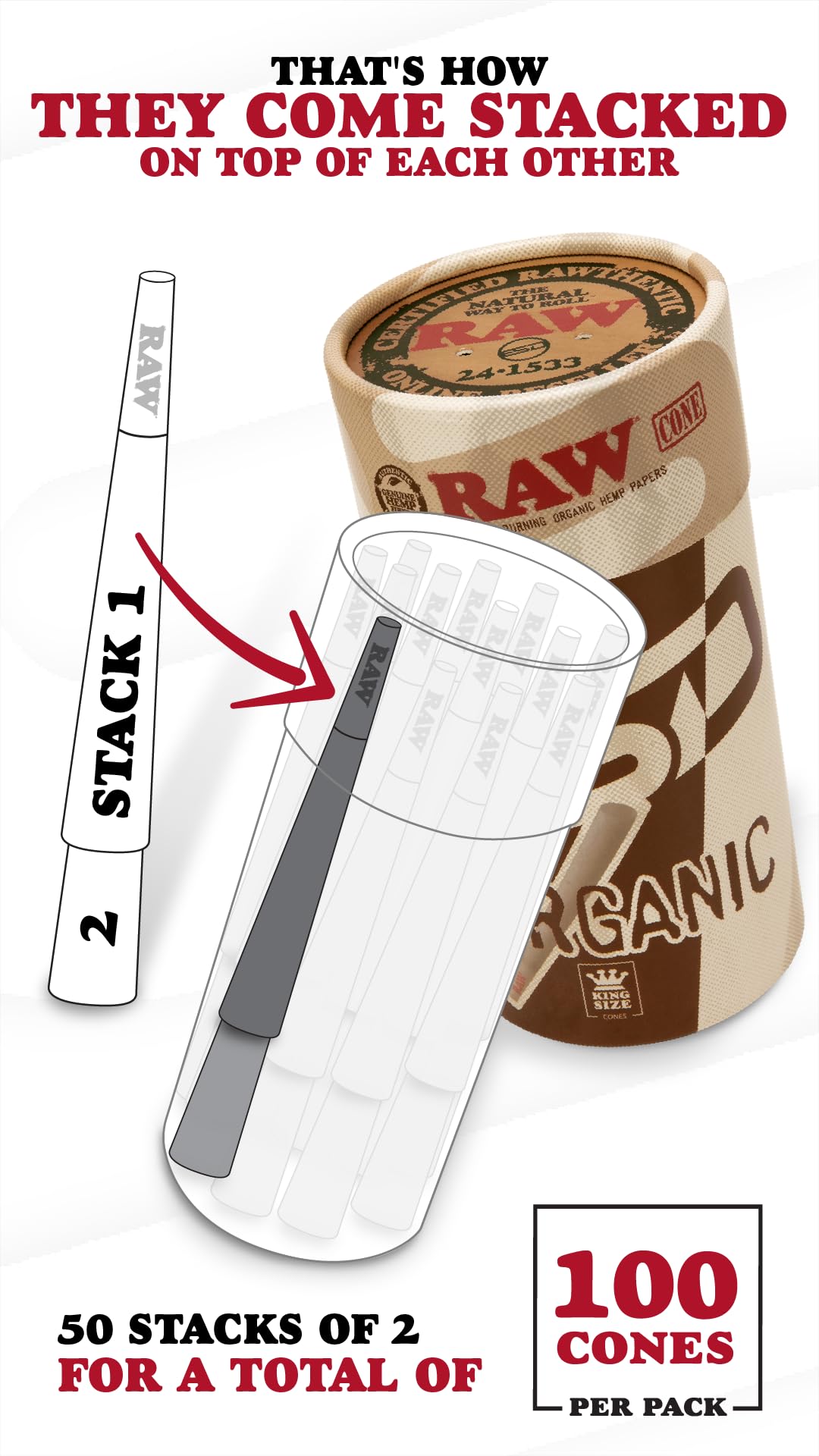 RAW detalle de la marca de agua criss-cross que ayuda a una combustión más uniforme