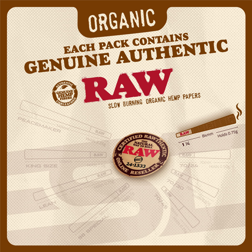 RAW mano rellenando cono para uso rápido y consistente